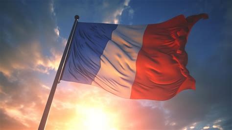 Premium AI Image | French flag Generative Ai