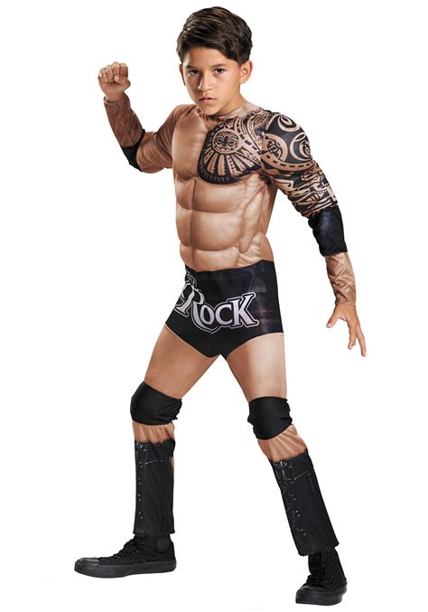 Child The Rock Muscle Costume