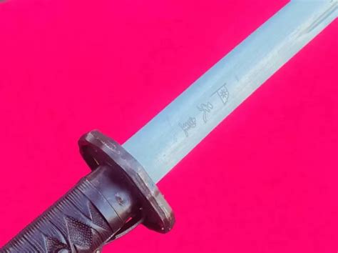 VINTAGE MILITARY JAPANESE 95 Type Sword Samurai Katana Signed Blade Brass Handle $137.77 - PicClick