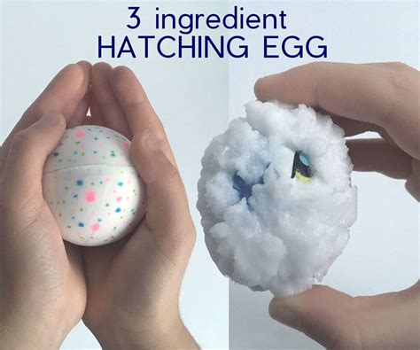 3 Ingredient Hatching Egg | Hatching egg, Eggs, Little pet shop toys