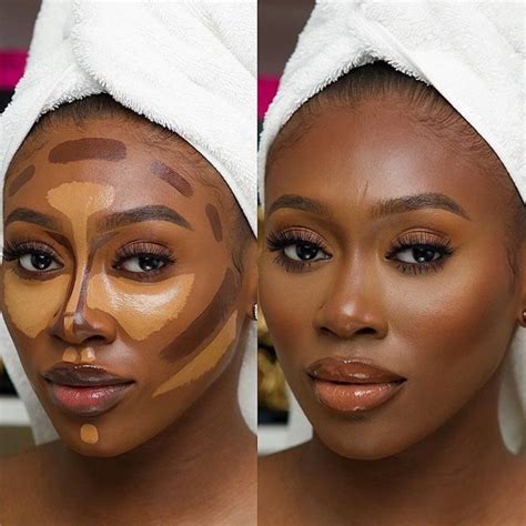 Several Important Tips On How To Contour For Real Life | Makeup for black skin, Dark skin makeup ...