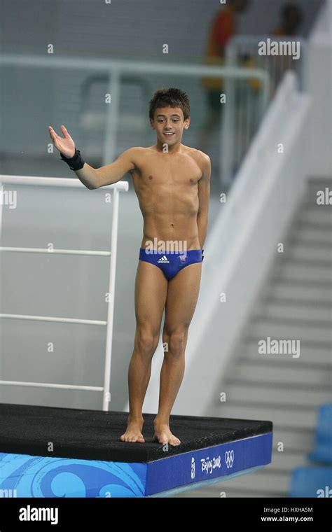 TOM DALEY DIVING OLYMPIC STADIUM BEIJING CHINA 07 August 2008 Stock Photo - Alamy