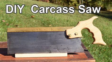DIY Carcass Saw Backsaw from an Antique Saw Plate - Free Handle Template | Kitchen odor, Antique ...
