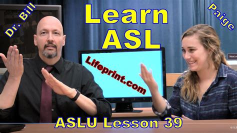 American Sign Language (ASL) Lesson 39 (review) (Dr. Bill Vicars) (w ...