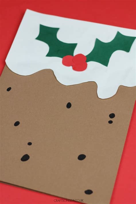 Christmas Cards for Kids: Christmas Pudding - Crafts on Sea