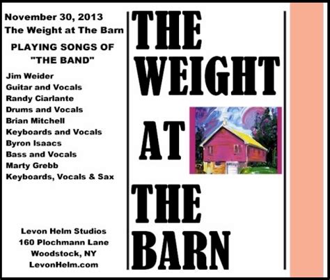 "The Weight" Will Come to Levon Helm's Barn