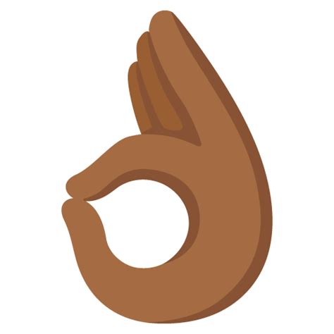 👌🏾 OK Hand: Medium-Dark Skin Tone on Google Noto Color Emoji 15.1