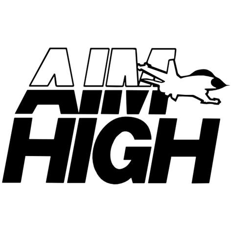 Military Air Force Aim High Sticker