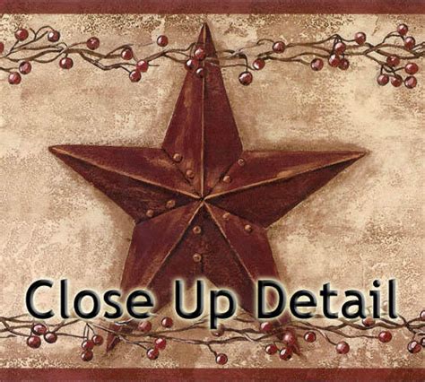 Free download Primitive Barn Star Wallpaper Border PC3918BD Garland Scarbrough [500x450] for ...