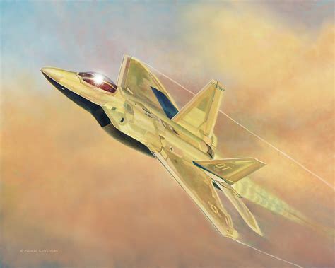 F-22A Raptor Painting by Douglas Castleman | Pixels