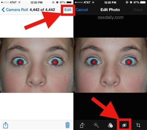 How to Remove Red Eye from Photos on iPhone & iPad