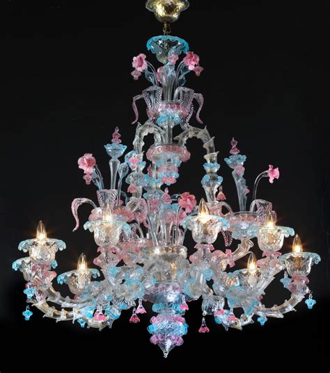 Sold at Auction: Italian Venetian Murano glass 9-light chandelier