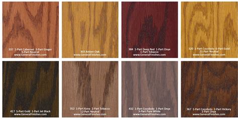 Wood Floor Stain Colors Chart