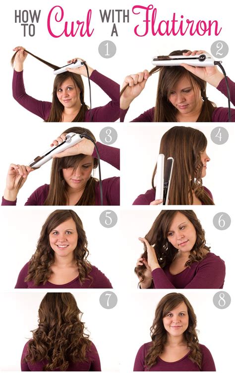 Stunning How To Curl Curly Hair With Flat Iron With Simple Style - Stunning and Glamour Bridal ...