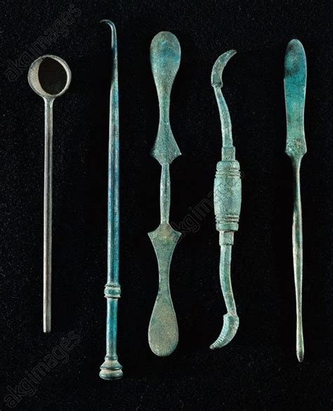 Surgical instruments. From Pompei - Rome, Museo Storico Nazionale Dell’Arte | Pompeii, Arkeoloji ...