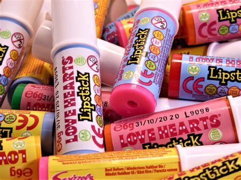 Swizzels Love Hearts Candy Lipsticks Box 60 Count | Sweets Shop UK