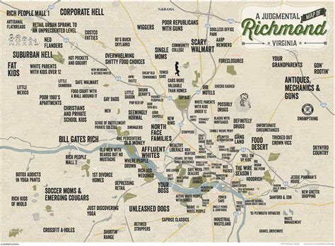 JUDGMENTAL MAPS: Richmond, VA by Benhaus Design Copr. 2015 Benhaus...