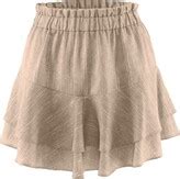 Framboise - Bahari Linen Beige Mini Skirt - ShopStyle