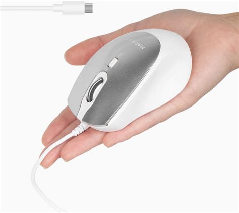 Amazon.com: Macally USB C Mouse Wired - Comfortable and Precise - USB ...