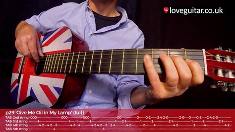 TAB lesson 9: 'Give Me Oil in My Lamp' full (love Guitar – page 29) - YouTube