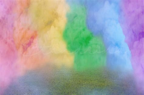 Rainbow Smoke Bomb Digital Backdrop Rainbow Baby Digital - Etsy