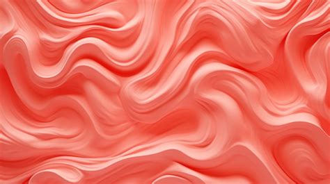 Coral Red Foam Texture Abstract Art Background With Whipped Cream Design And Bubbled Surface ...