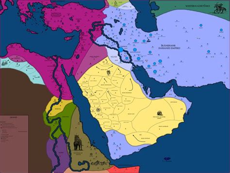 The Near East Shortly before the Birth of Islam , 600 AD | History ...