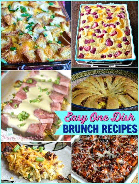 You will LOVE these ONE DISH Brunch & Breakfast Ideas!