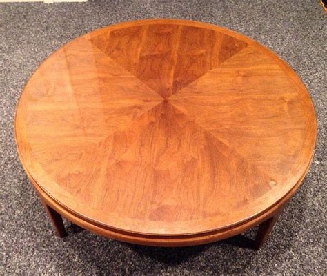 Vintage 60s Mid Century Modern Lane Rhythm Walnut Round Coffee Table ...