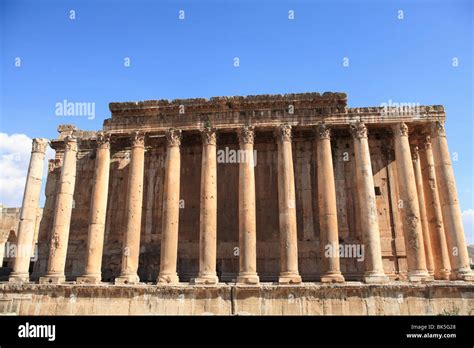 Temple of Bacchus, Baalbek temple complex, UNESCO World Heritage Site ...