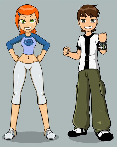 Gwen and Ben Tennyson by Garabatoz by Evil-Count-Proteus on DeviantArt