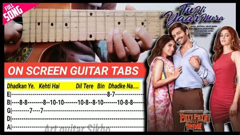 Tu Hi Yaar Mera song - complete guitar tabs with lesson | On screen ...