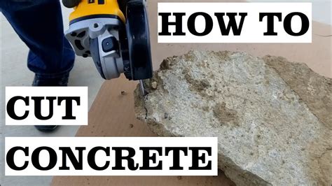 How to Cut Concrete with a Angle Grinder - YouTube