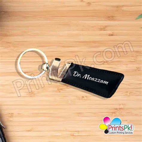 Personalized Leather Keychain - Your Name Keyring
