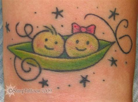 2 peas in a pod tattoo. | Friend tattoos, Creative tattoos, Tattoos