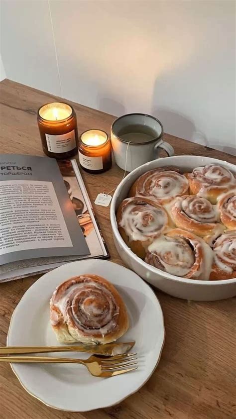 Delicious Cinnamon Rolls with Candlelight Tea