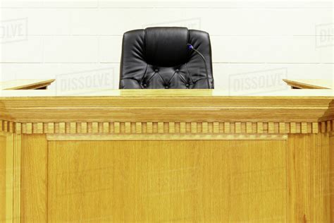 Judges Bench and Chair - Stock Photo - Dissolve