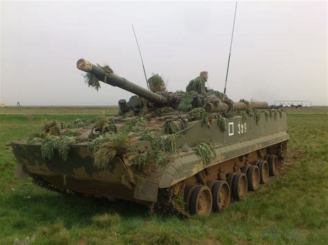 Photo of russian BMP-3 in the field during training. BMP-3 is IFV armed ...