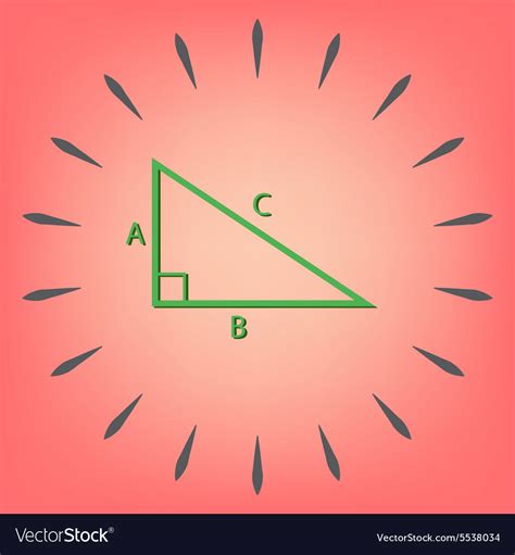 Triangle math symbol icon geometry learning Vector Image