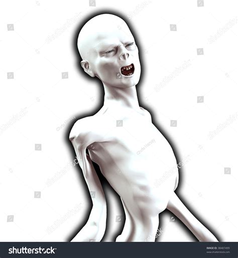 Thin Screaming Zombie For Halloween. Stock Photo 38487499 : Shutterstock