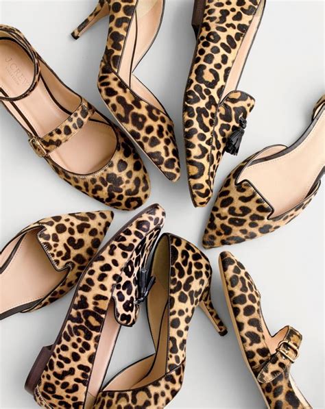 It’s a thing at J.Crew: leopard-print shoes. | Leopard print shoes, Animal print shoes, Leopard ...