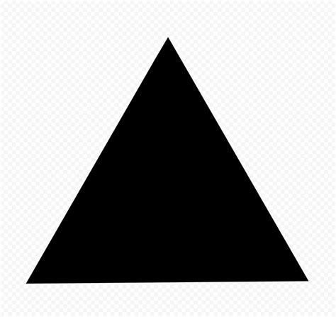 HD Black Triangle Transparent Background | Citypng