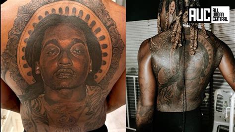 Offset Gets Takeoff Tattoo Covering His Entire Back - YouTube