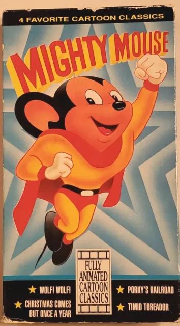 CARTOON FAVORITES MIGHTY Mouse VHS 1991 Animated Cartoon Classics Ships Fast $4.00 - PicClick