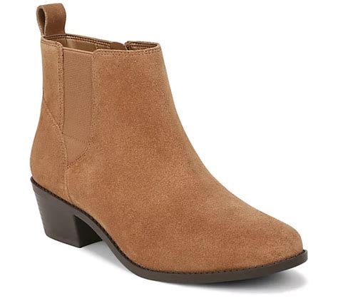 Vionic Water-Repellent Suede Ankle Boots - Roseland - QVC.com