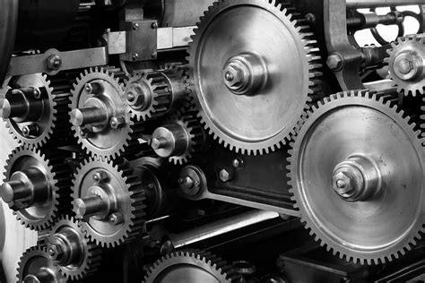 metal cog gears, gears, cogs, machine, machinery, mechanical, printing press, gears and cogs ...