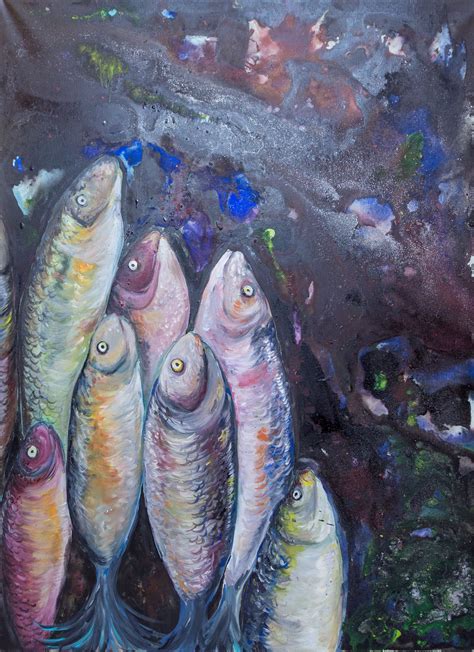 fish market | Painting, Art, Fish