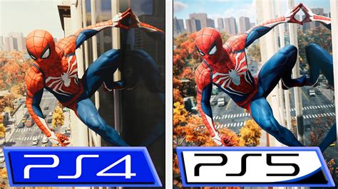 Marvel's Spider-Man Remastered | PS4 Pro VS PS5 | 4K Graphics Comparison | Early Gameplay - YouTube