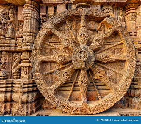 Konark Wheel At Sun Temple, Konark, Odisha, India Stock Photo | CartoonDealer.com #176855028