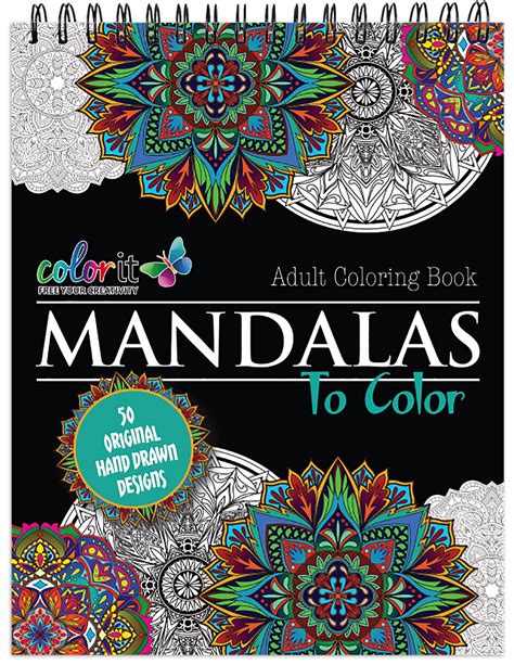 Mandala Coloring Book For Adults With Thick Artist Quality Paper ...